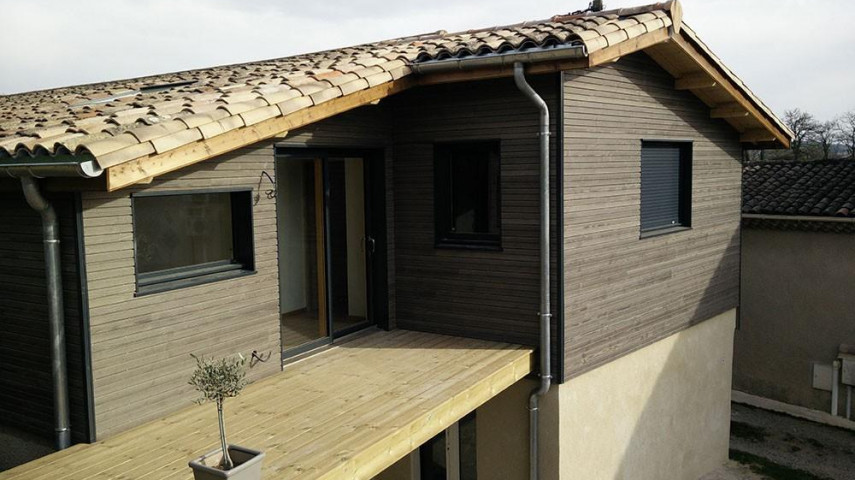 Charpente -couverture - construction ossature bois à reprendre - Vallée de la Drôme Diois (26)